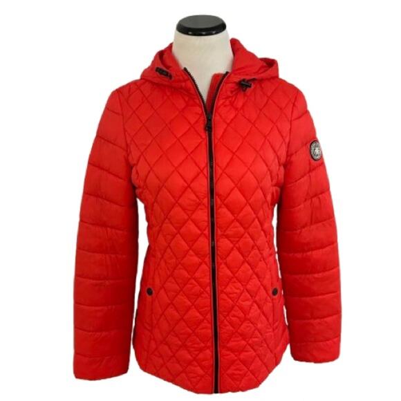EUC Steve Madden Madden Girl Women's Red Packable Puffer Jacket. Size S. - Picture 4 of 12